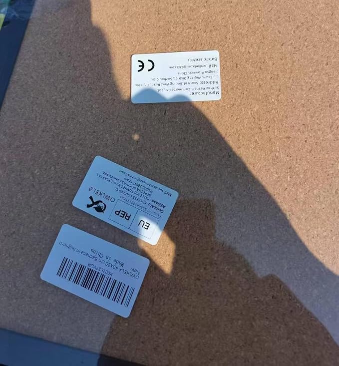 OWLKELA Cork Bulletin Board 17.7"X 13.3", Notice Pin, Ideal for Office & Home Decor, School Message or Vision