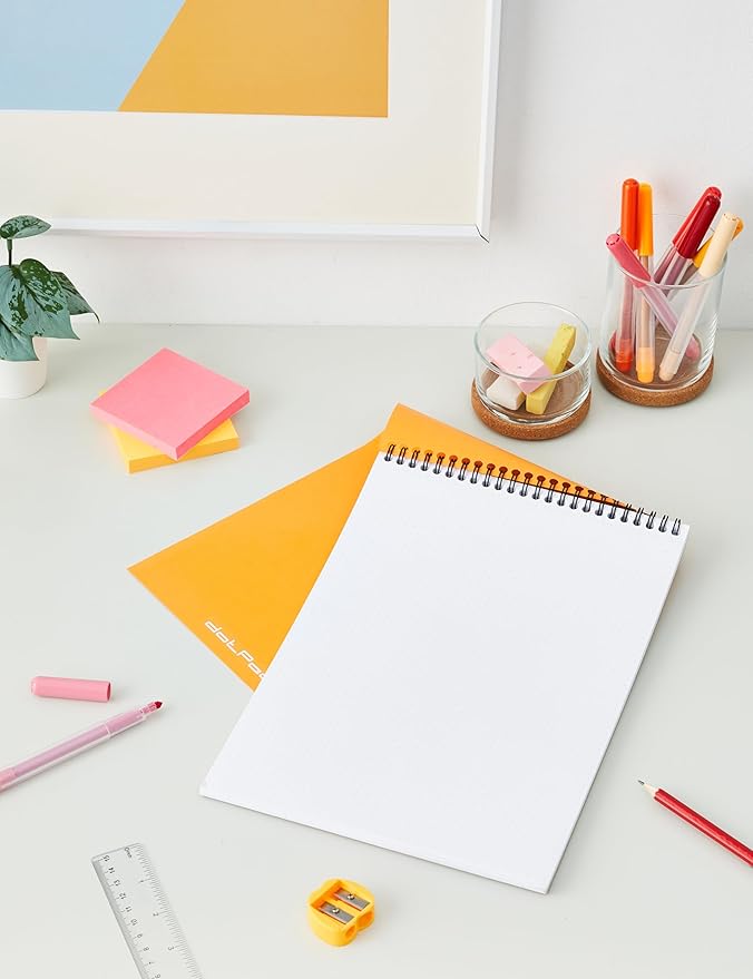 Rhodia Wirebound Notepad, A4, Dot - Orange