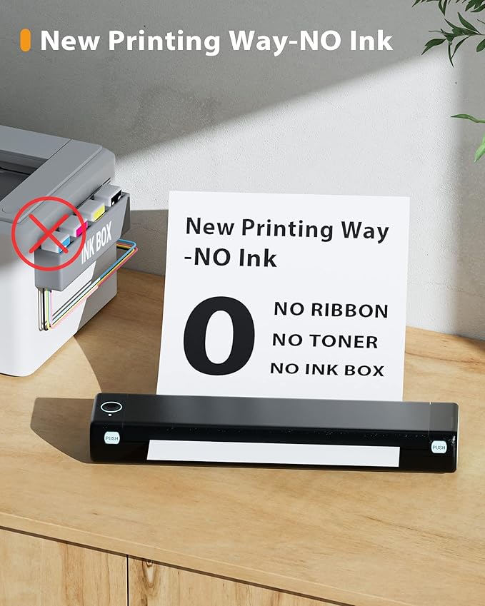 Thermal Paper, 8.27 x 11.69 Size, Thermal paper for portable printer Compatible with Hprt、Phomemo、Itari M08F MT800 Brother Pocket PJ763MFi Letter Thermal Printer Paper 200 sheet