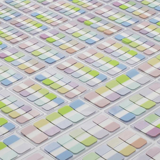 Tabs Flags Assorted Colors, 0.98 x 1.71 Inch Sticky Tabs, Easy to Post, 4 On-The-Go Dispensers/Pack, 400 Pages Total