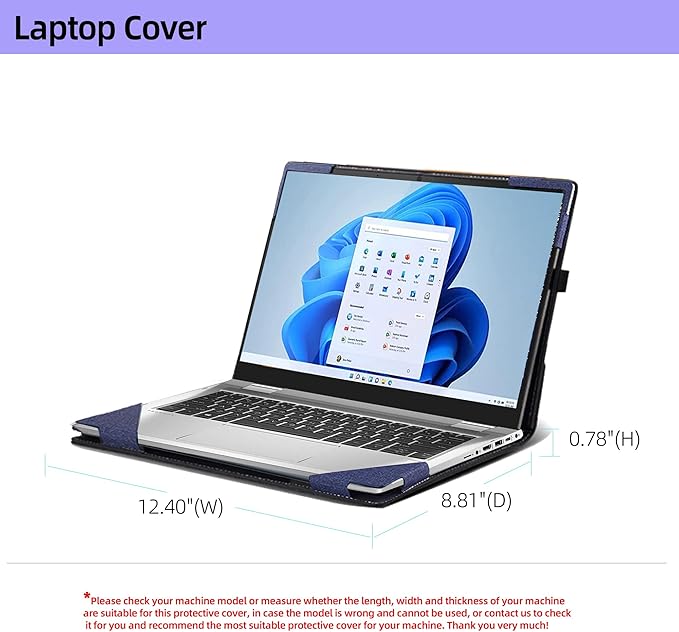 Laptop Case for Lenovo Flex 7 14IAU7 14IRU8 | Slim 7 14IAP7 14IRP8 |IdeaPad Flex 5 14IAU7|IdeaPad Flex 5i 14 2-in-1 Laptop Detachable Laptop Protective Cover Shell (Blue)