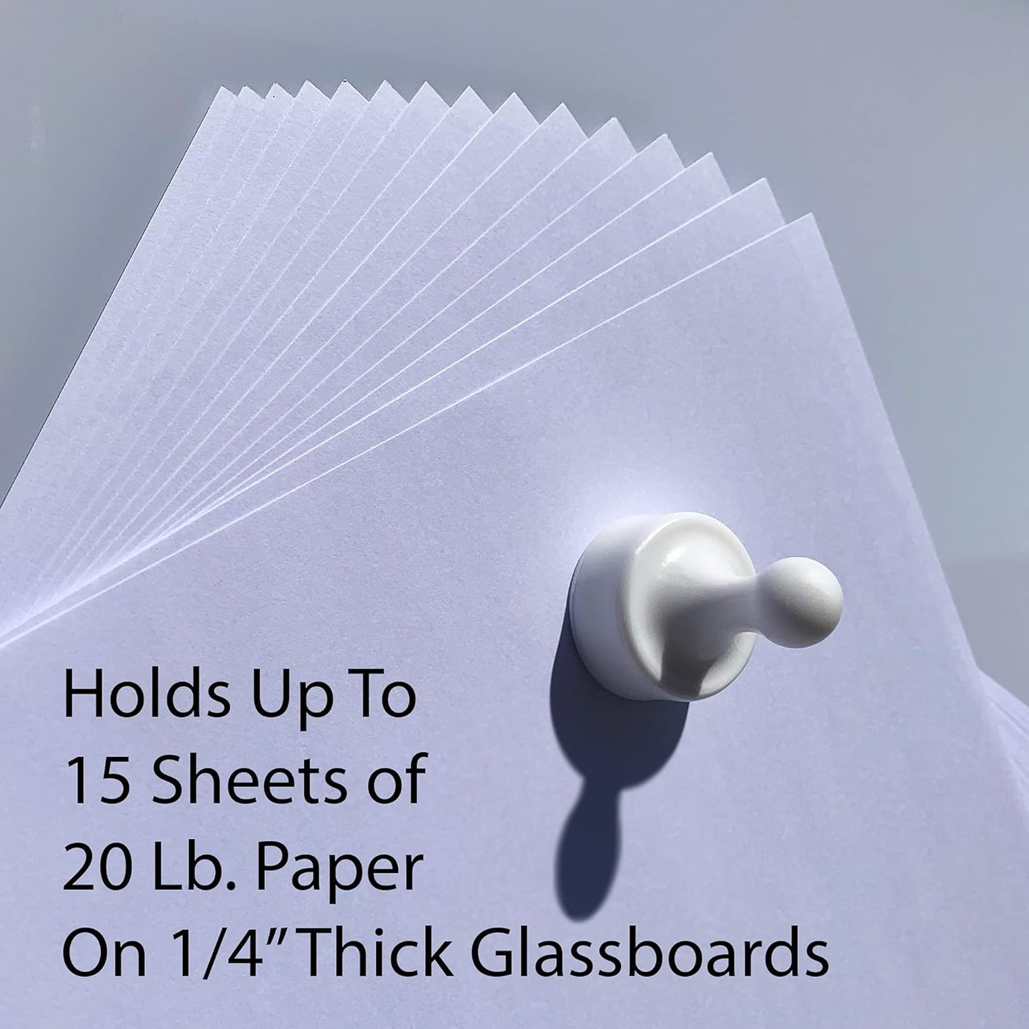 GLASSBOARD STUDIO Powerful Neodymium Magnets, Pawn-Shaped - Strong Fridge/Refrigerator and Whiteboard Magnet, Ideal for Office, Kitchen, Crafts - Rare Earth, Heavy Duty (8, Yellow)