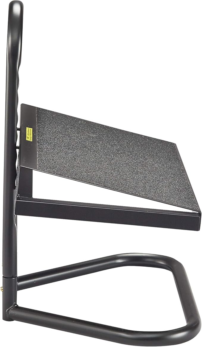 Safco Products 5124 Task Master Adjustable Footrest - 9 Position, Textured Platform, Tubular Steel - Relieve Pressure Points When Sitting or Standing in the Home, Office & Classroom