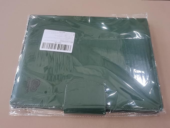 A4 Leather Portfolio,All-in-One Folder Legal Pad Padfolio,Business Interview Legal Organizer with Magnetic Closure,Resume Folder Binder with Luxury Papers,Sticky Tab,Pen for Men & Women,Retro Green