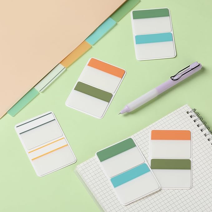 Mr. Pen- Sticky Index Tabs, 500 Pcs, 21 Sets, Colorful Sticky Tabs for Notebooks, Page Markers, Page Tabs for Binders, Page Tabs Sticky Tabs for Books, Notebook Tabs, Book Sticky Tabs for Notebooks