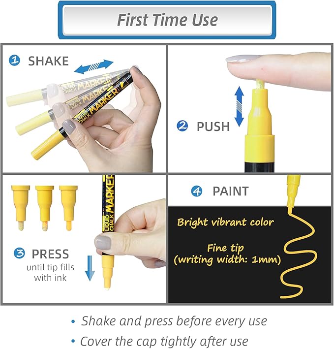 Magnetic Chalkboard Monthly Calendar - Weekly Planner Blackboard Combo Set w/Neon Bright Liquid Chalk Markers - Bonus Grocery List and Notepad Blackboard for Refrigerator Included