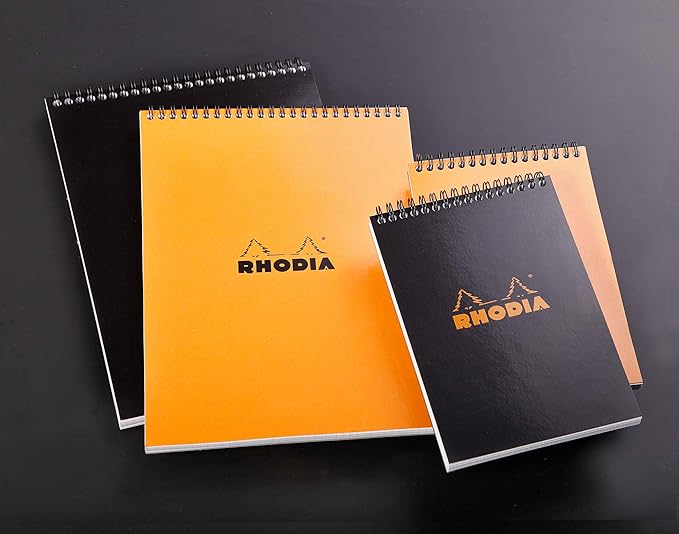 Rhodia Wirebound Notepad, A5, Dot - Black