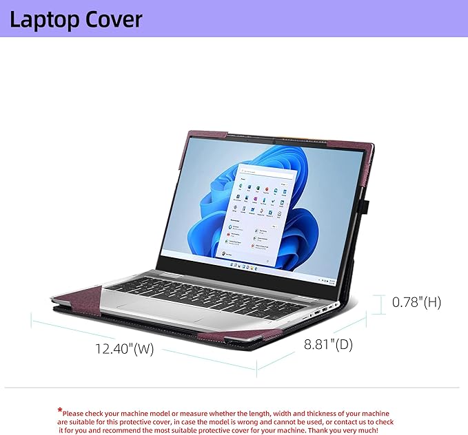 Laptop Case for Lenovo Flex 7 14IAU7 14IRU8 | Slim 7 14IAP7 14IRP8 |IdeaPad Flex 5 14IAU7|IdeaPad Flex 5i 14 2-in-1 Laptop Detachable Laptop Protective Cover Shell (Wine red)