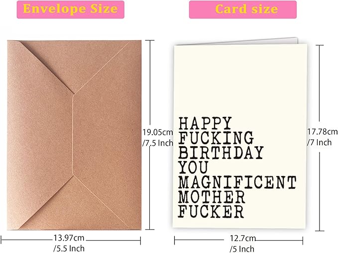 Hqulpr-Funny Rude Birthday Cards For Men, Birthday Cards For Men Funny Unique, Funny Adult Birthday Cards For Men, Funny Happy Birthday Card For Best Friend, Him, Brother, Husband