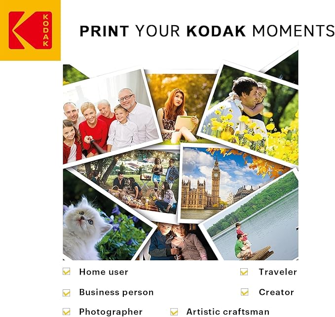 KODAK Picture Paper Vivid 4"x6", 100 count, 66lb-230g/m2 weight, 11.9 mil thickness, Vivid color picture paper- **THIS PRODUCT IS NOT COMPATIBLE WITH THE KODAK DOCK PRINTER**"