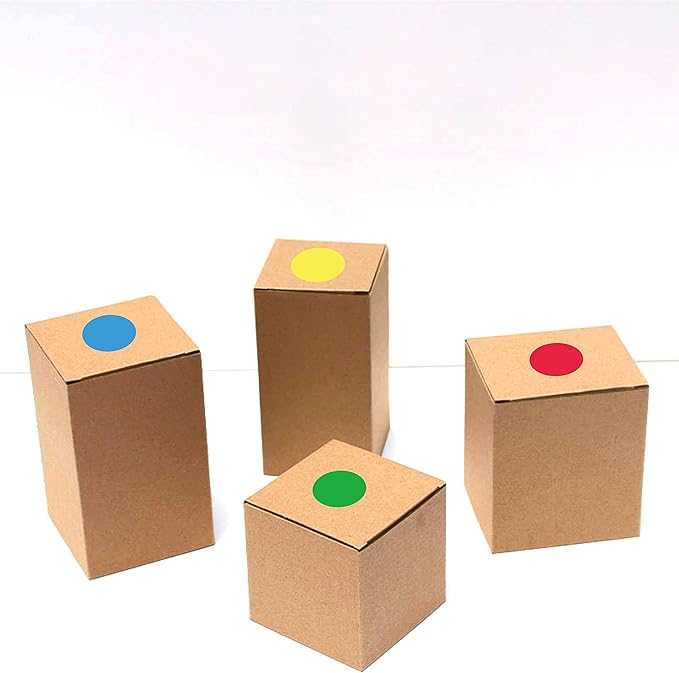 PARLAIM 6 Rolls 6000PCS 3/4" Round Circle Color-Code Dot Stickers, 6 Color Style Colorful Coding Label Sticker for Home Office Classroom