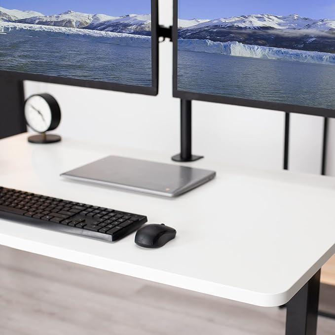 VIVO Universal 48 x 30 inch Solid One-Piece Table Top for Standard and Sit to Stand Height Adjustable Home and Office Desk Frames, White, DESK-TOP48-30W