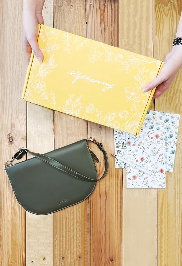 The Luna Premium Leather Journal Cover with 48 Sheets of Refill Paper & A Metal Ballpoint Pen - Compatible with A6 6-Ring Binder - Gift for Women - Journal Gift Set for Birthday