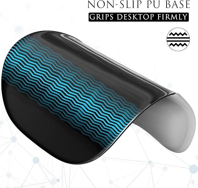 MROCO Ergonomic Mouse Pad with Gel Wrist Rest, Comfortable Mousepad with Smooth Wrist Support Surface and Non-Slip PU Base for Pain Relief, Computer, Laptop, Office & Home, 9.4 x 8.1 in, Silver Grey