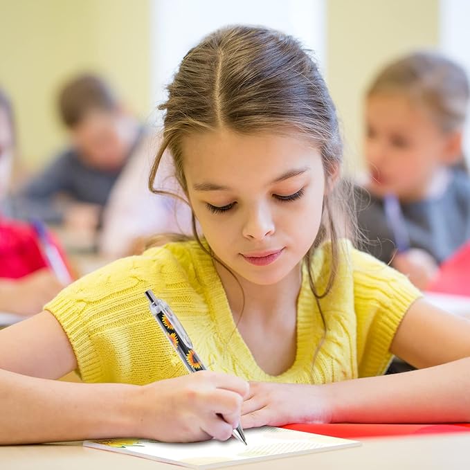 Sabary 9 Pads Sticky Notes 3.15 x 3.94 Inches Cute Self Sticky Note Pads Colored Adhesive Notepad for Memo Reminder Journal Studying Office Home Gift(Sunflower)