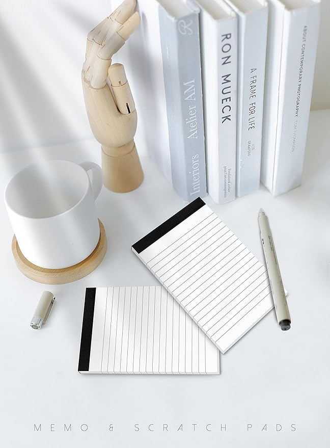 Small Note Pads 3x5 Notepads Mini Pocket Notebook 3x5 Memo Pads Small Notepads Memo Pads 3 x 5" Lined Note Pads of Paper with 30 Sheets Each Pad Mini Pocket Notebook Writing Pads 3x5 White Paper Pads