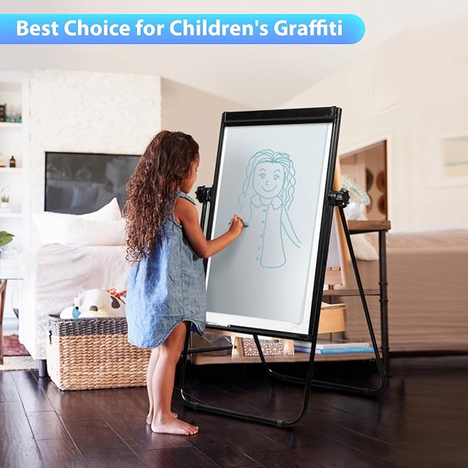 Stand White Board - 36x24 Magnetic Dry Erase Board Flipchart Easel Whiteboard, 3' x 2' Double Sided Easel Board Portable Whiteboard