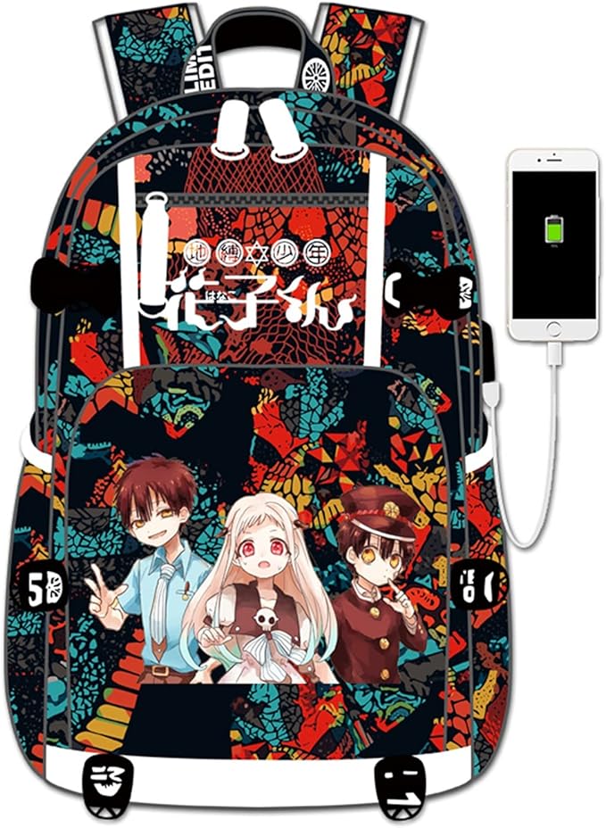 ISaikoy Anime Toilet Bound Hanako kun Backpack Satchel Bookbag Daypack School Bag Laptop Shoulder Bag Style14