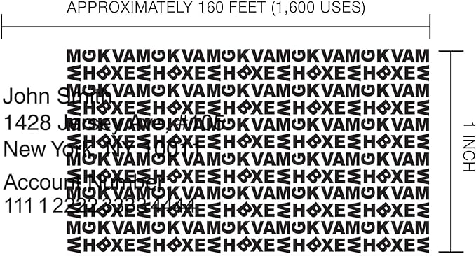 Guard Your ID Identity Protection Security Prevention Stamp Roller (Refill: 3-Pack) Fits IS-500CM