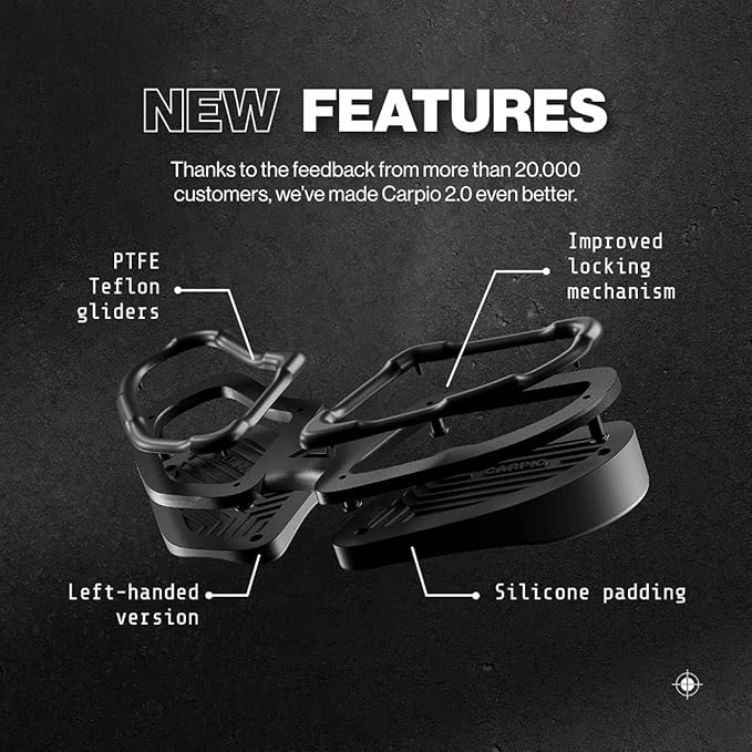 DELTAHUB Carpio 2.0 - Right-Handed Truly Ergonomic Wrist Rest for Mouse, Carpal Tunnel Support, Pain Relief, Anti-Fatigue, Easy Glide, Sleek, Office Computer, Laptop, Gaming - Large, White