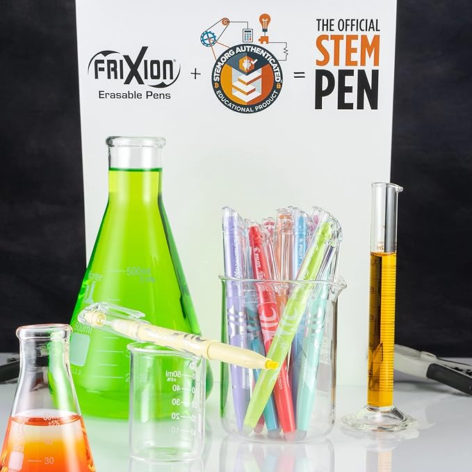 Pilot, FriXion Light Pastel Erasable Highlighters, Chisel Tip, Tub of 36, Assorted Colors