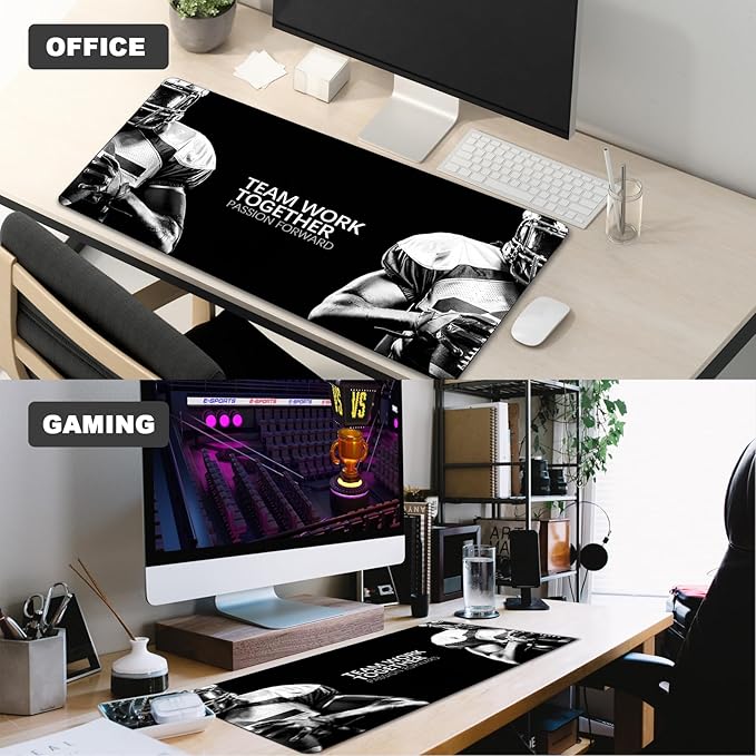 Desk Mat Large Office Desk Pad, Large Mouse Pad, Gaming Mouse Pad, 31.5" x 15.7" Large Keyboard Mousepad with Non-Slip Waterproof Rubber Base for Computers Laptop Desk Home Office Accessories