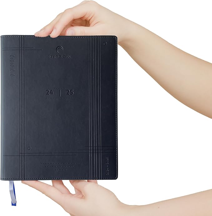 2024-2025 Weekly Appointment Book & Planner by STRIVE ZEN, 7" x 9", 15 Minutes Blocks, Hourly Planning, 18 Months, Academic, Professional, July 24- December 25