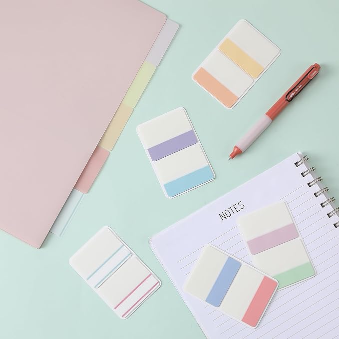 Mr. Pen- Sticky Index Tabs, 500 Pcs, 21 Sets, Colorful Sticky Tabs for Notebooks, Page Markers, Page Tabs for Binders, Page Tabs Sticky Tabs for Books, Notebook Tabs, Book Sticky Tabs for Notebooks