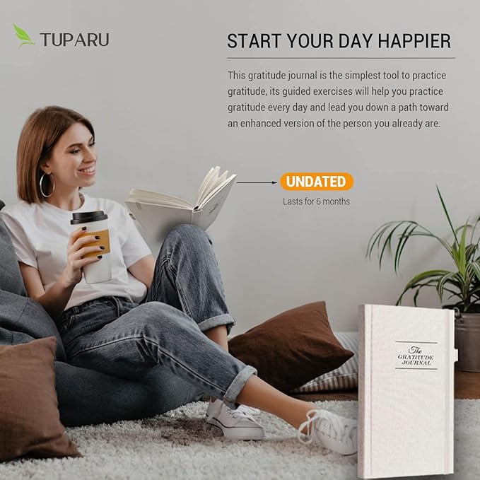 The Gratitude Journal: Inspire Thankfulness, Mindfulness, Positivity, Happiness,Upgraded with Pen Holder, Inner Pocket & Elastic Closure Band (Purple)