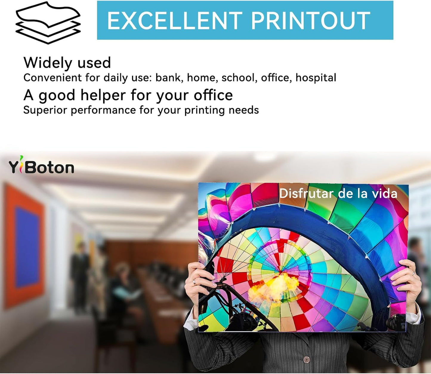 High Yield 25B3074 Black Toner Cartridge Compatible with Lexmark 25B3074 Toner Cartridge for M5255 M5270 XM5365 XM5370 Laser Printer(45,000 Pages)