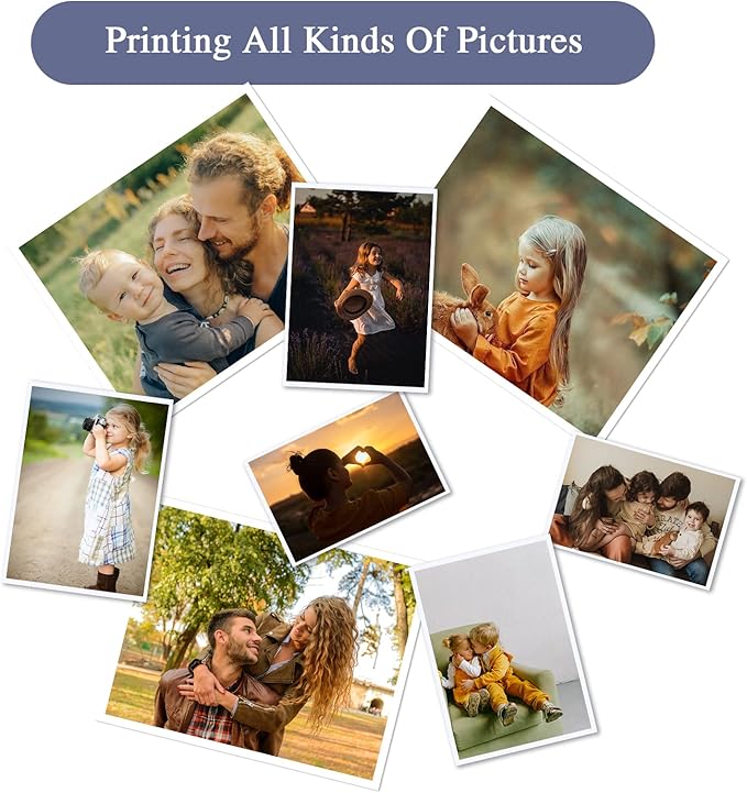 ZBEIVAN Photo Paper 4x6, 5x7, 8x10 inch High Glossy Paper 150 Sheets, 200 GSM Paper for Printer (4x6 50 Sheets, 5x7 50 Sheets, 8x10 50 Sheets)