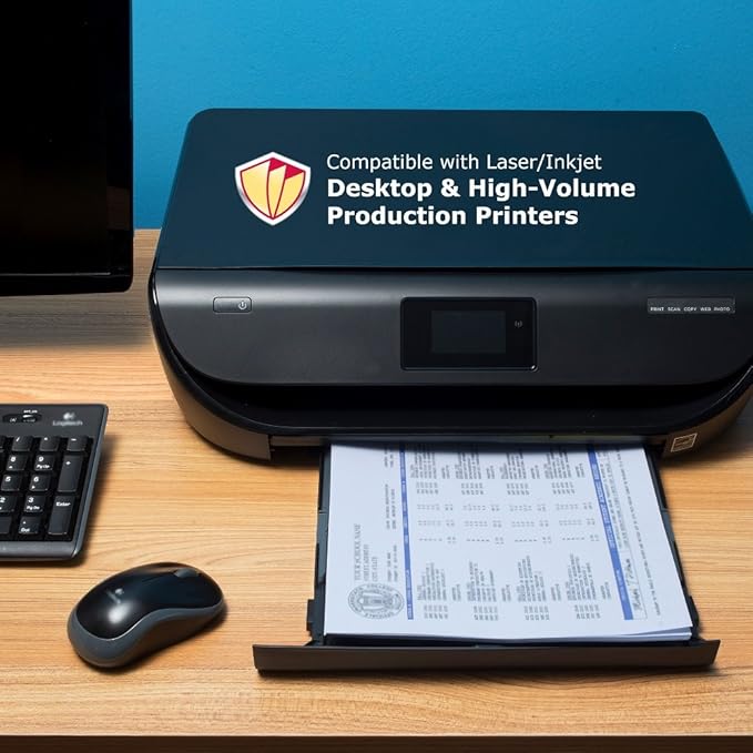 DocuGard Standard Blue Multi-Purpose Security Paper, 2 Features, 8.5 x 11 Inches, 24 lb, 500 Sheets (04540)