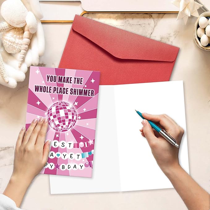 Tay Birthday Card for Best Friend, Funny Birthday Card Gift for Music Lovers, Best Era yet Birthday Card, You Make The Whole Place Shimmer