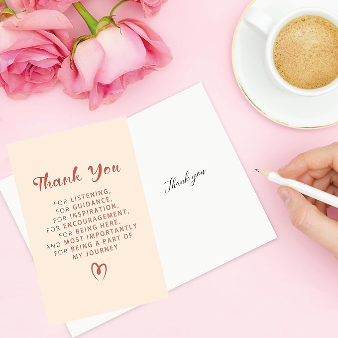 Thank You Card for Men Women, Thank You Cards for Friend Teacher, Appreciation Card Gift for Doctor Coworker Boss