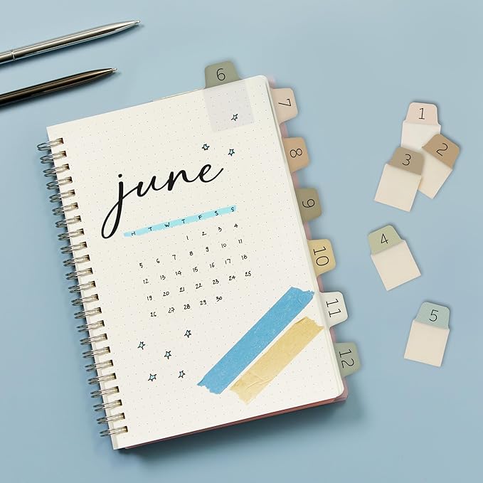 Avery Ultra Tabs Bundle, Chic Numbers 1-12 and Planner Tabs, 1" x 1.5" Mini Tabs and 2.5" x 1" Margin Tabs, 2-Side Printed, 60 Sticky Tabs (74901)