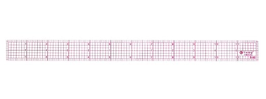 Westcott 8ths 12-Inch Beveled Transparent Ruler (B-60)