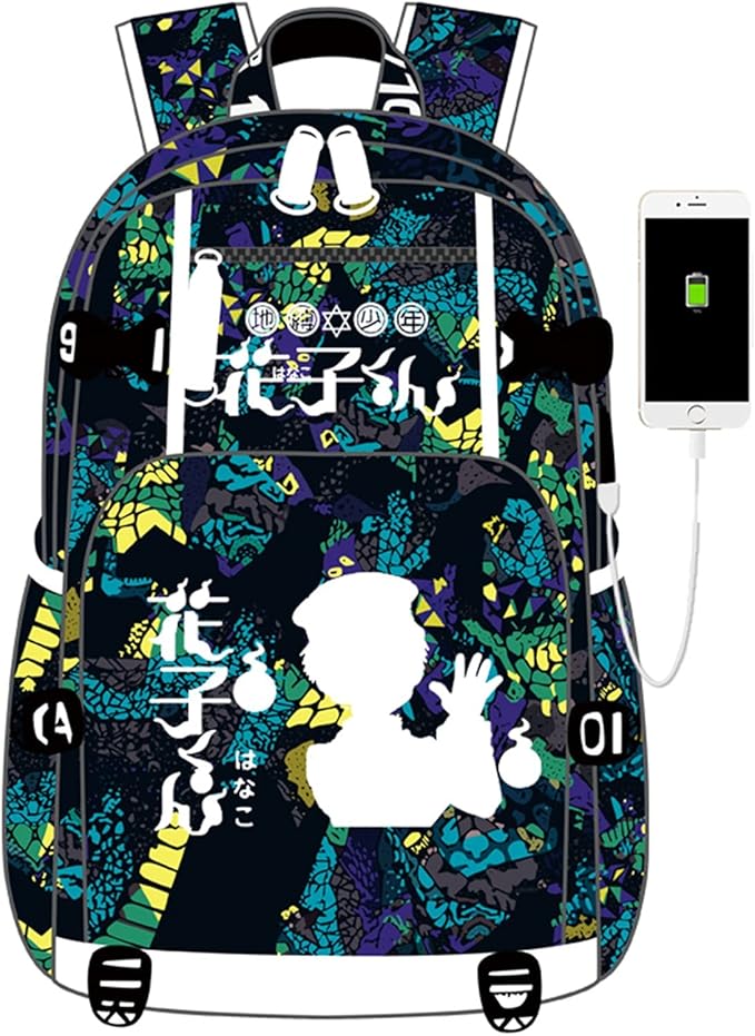 ISaikoy Anime Toilet Bound Hanako kun Backpack Satchel Bookbag Daypack School Bag Laptop Shoulder Bag Style2