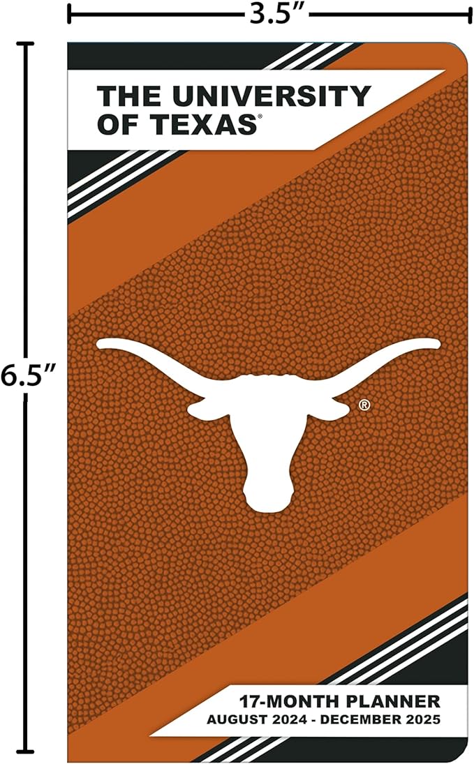 TURNER SPORTS Texas Longhorns 2025 17-Month Pocket Planner - PF (25998890522)