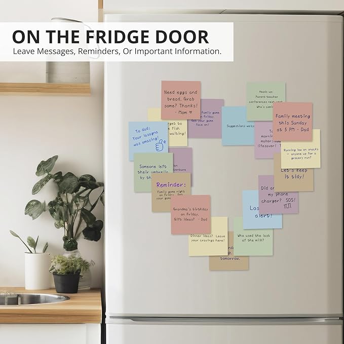 Sticky Notes, 12 Pads, 3x3 inches Aesthetic Sticky Note Pads, Neutral Boho Self-Stick Note Pads, Perfect for Office Home School Desk Accessories, 50 Sheets/pad - Vintage Colors