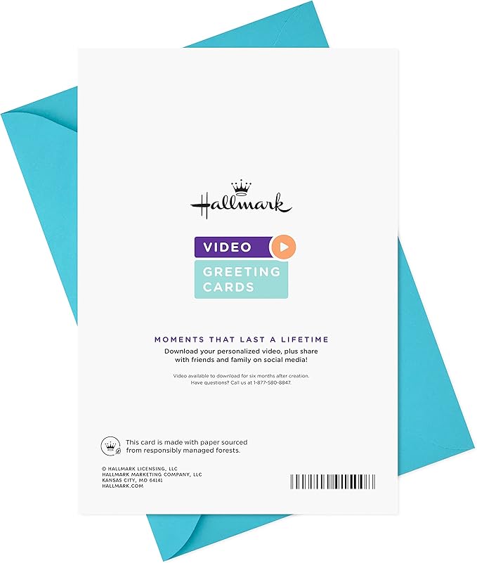 Hallmark Personalized Video Love Card-Romantic Birthday, Anniversary, Sweetest Day-Love You (Record Your Own Video Greeting)