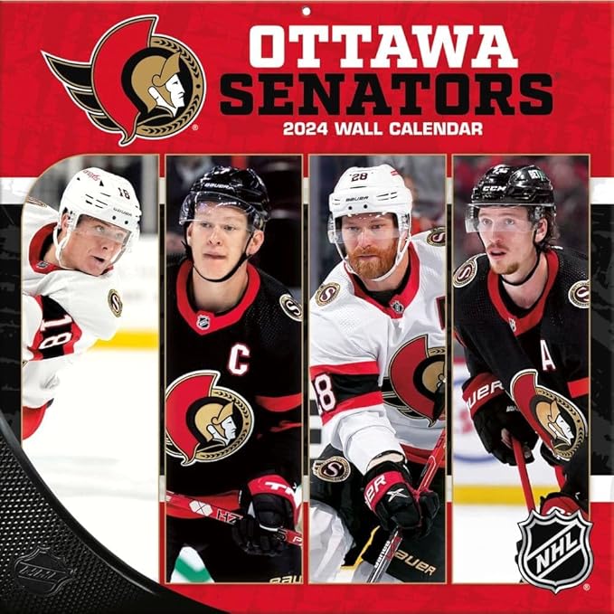 TURNER SPORTS Ottawa Senators 2024 12X12 Team Wall Calendar (24998011950)