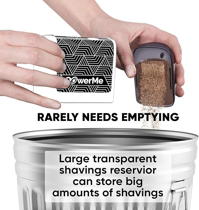 Electric Pencil Sharpener - Pencil Sharpener Battery Powered for Kids, School, Home, Office, Classroom, Artists – Battery Operated Pencil Sharpener For Colored Pencils, Ideal For No. 2 (White)