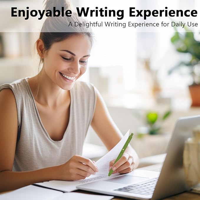 FIOVER 6Pcs Gel Pens, 0.7mm Medium Point Smooth Writing Pen, Black Gel Ink Journaling Supplies for Note Taking, Cute Aesthetic Office School Supplies Gifts for Women(6 Pcs Gold Vintage)