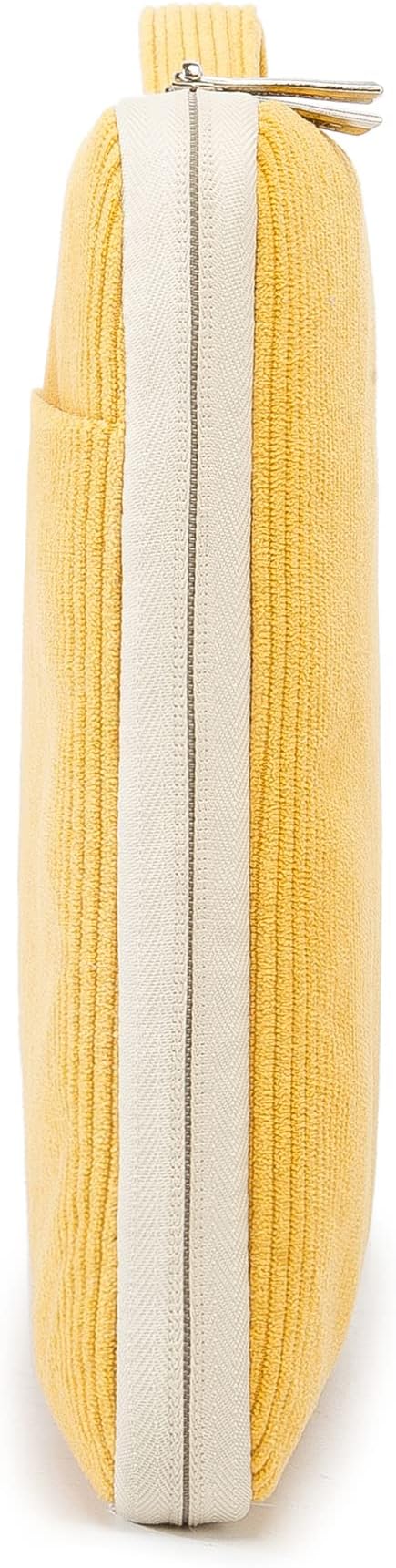 Kinmac Corduroy 360° Protective Water Resistant Laptop Case Bag Sleeve for MacBook Pro 16, and 15 inch-15.6 inch Laptop (Yellow)