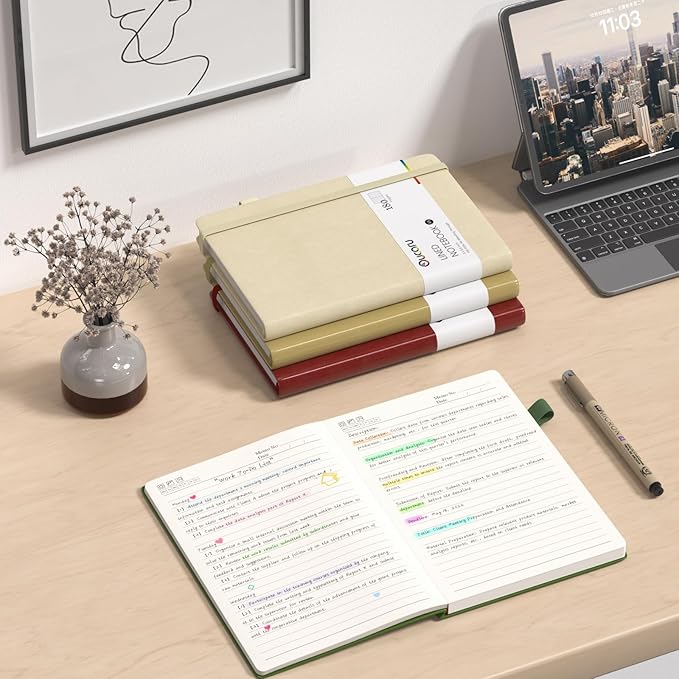 Lined Journal Notebook, 16 Pack, 180 Pages, A5 Journals for Writing, 100 GSM Thick Paper, Small Notebooks Daily Journal for Women Men Work, Business, School, Travel Supplies