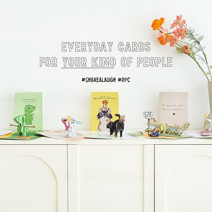 Funny Birthday Card | 3D Pop Up Cards of Colorful Unicorn Dancing on Pole | 30th, 40th Birthday Cards for Women | Promotion, Retirement Card for Coworker, Boss | Bday Greeting for Sister, Friend, BFF