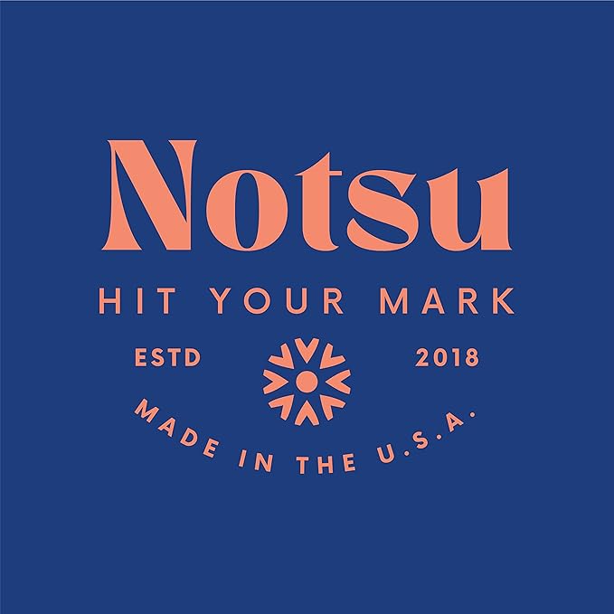 Notsu Dot Grid Desk Notepad 2 Pack | Minimalist Dotted Memo Mouse Pads with Premium Thick Paper, Small 5.5" x 8.5"