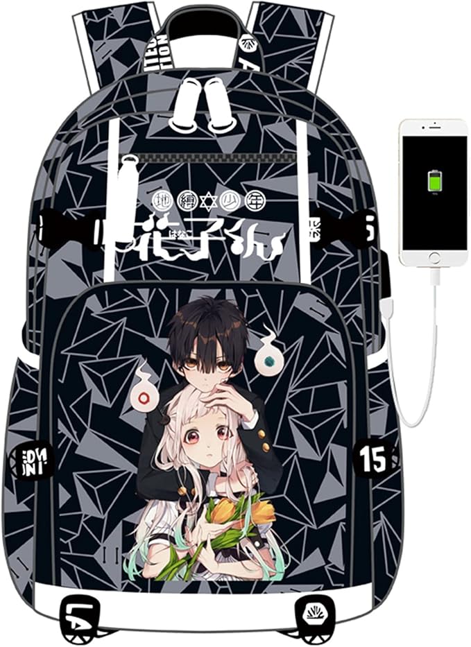 ISaikoy Anime Toilet Bound Hanako kun Backpack Satchel Bookbag Daypack School Bag Laptop Shoulder Bag Style24