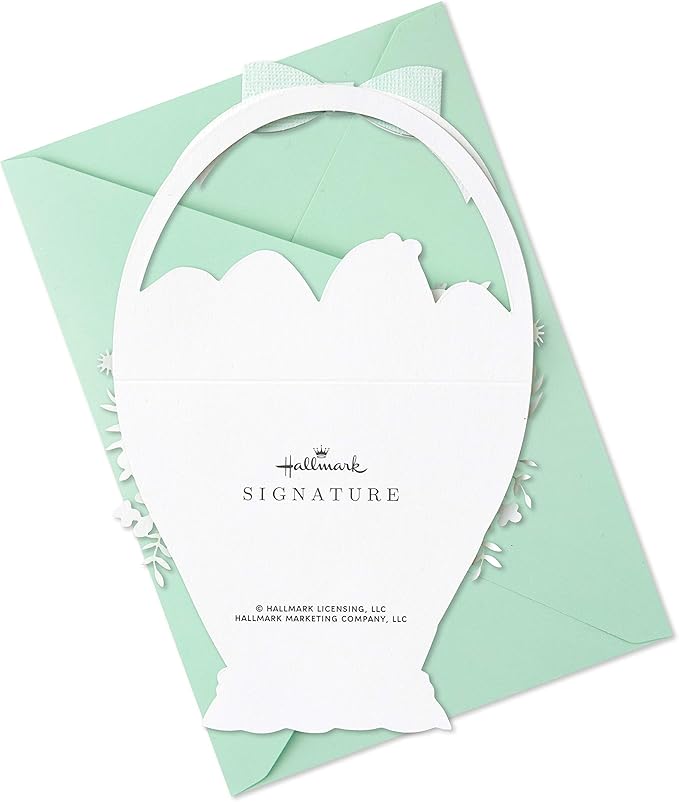 Hallmark Signature Easter Card (Easter Basket, Vintage Design) (Pack of 2)