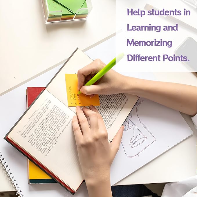 HappyHapi 36-Pads Sticky Notes 3X3 in, 80 Sheets/Pad, 8 Bright Color Self-Stick Note Pads, Bulk Vibrant Sticky Note for Home Office School(Total 2880 Sheets)